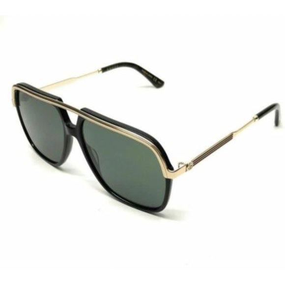 Gucci Other - Gucci Men's Black and Green Square Sunglasses!